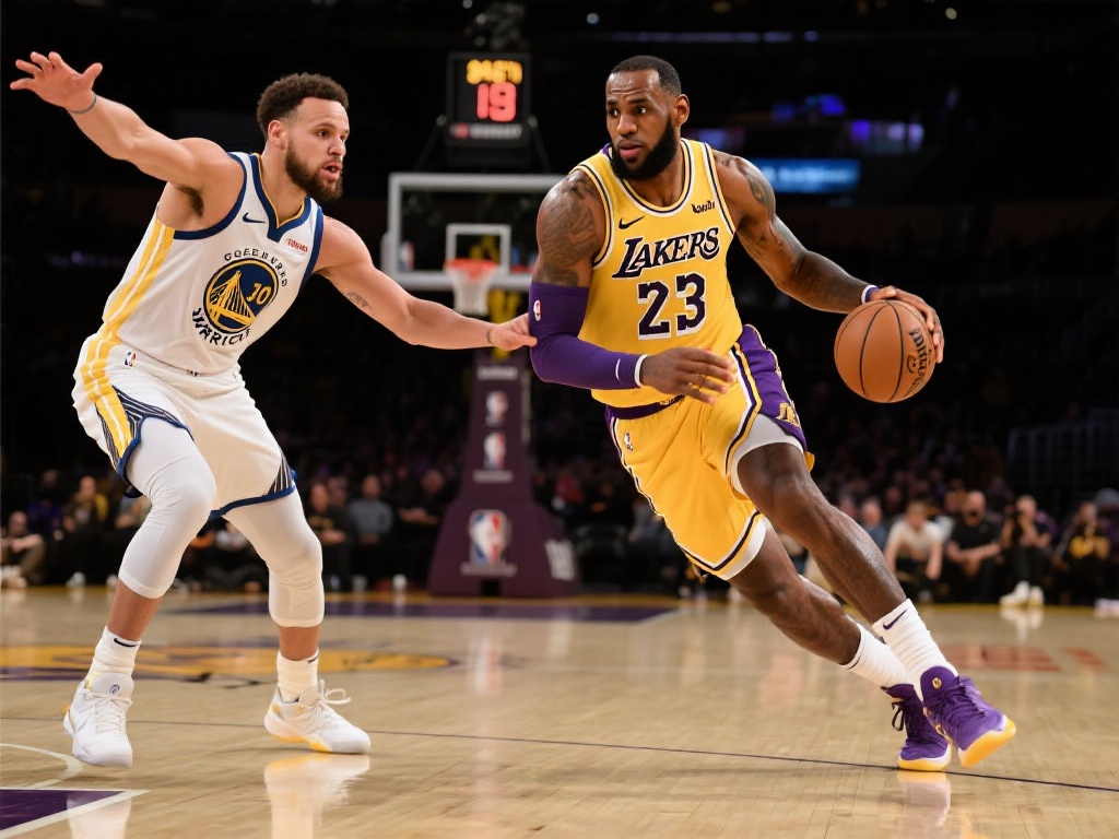 4月4日常规赛焦点战:勇士对阵湖人,詹姆斯精彩表现集锦 值得一提的是,詹姆斯在面对勇士时总能激发